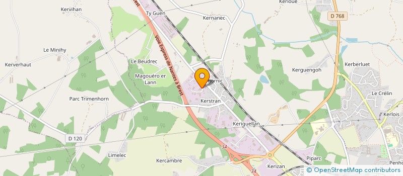 localisation de l'entreprise KEROUZINE LES TREMIERES  BRECH