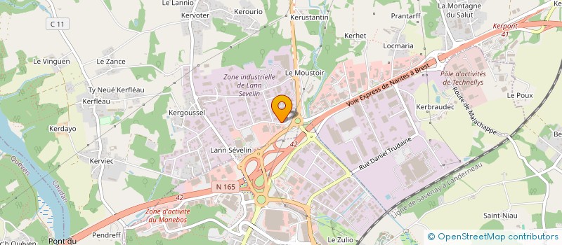 localisation de l'entreprise KERPENHIR  CAUDAN