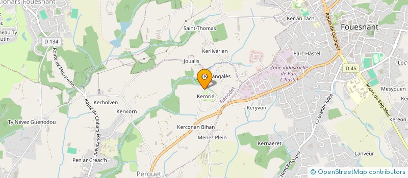 localisation de l'entreprise KERPERROT à BENODET