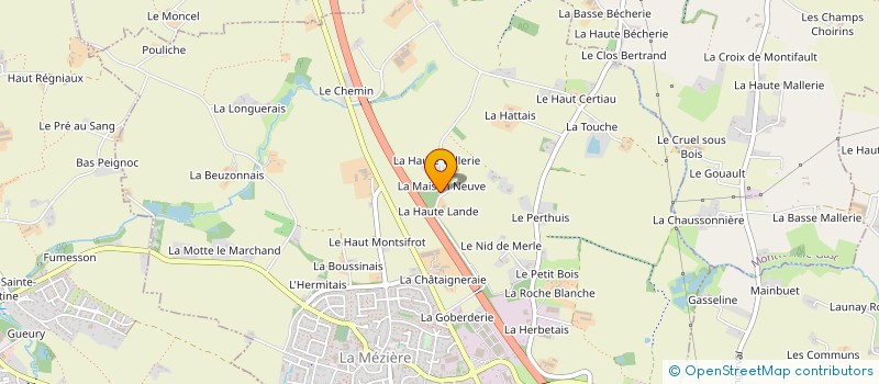 localisation de l'entreprise KERPICPOL  LA MEZIERE
