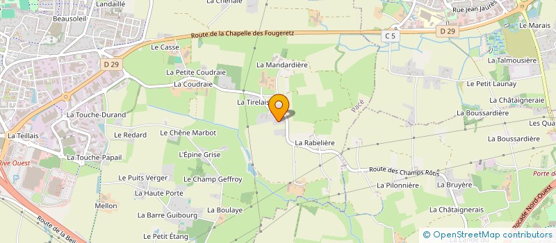 localisation de l'entreprise KERPIN COUVERTURE à PACE