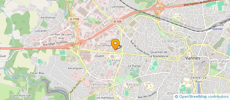 localisation de l'entreprise KERPLO à VANNES