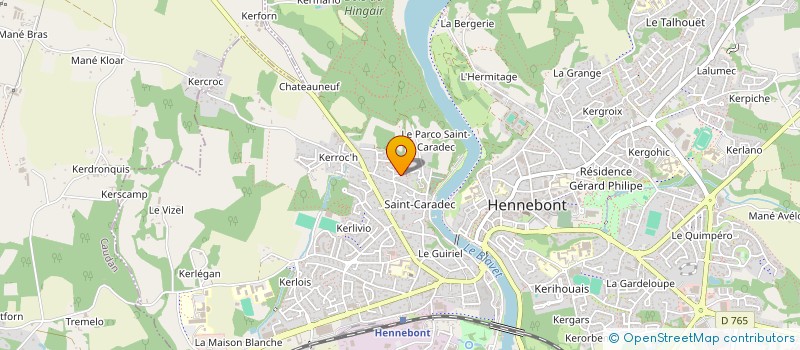 localisation de l'entreprise KERPONT - LE CARDIEC  HENNEBONT