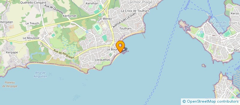 localisation de l'entreprise KERPROD  LARMOR-PLAGE