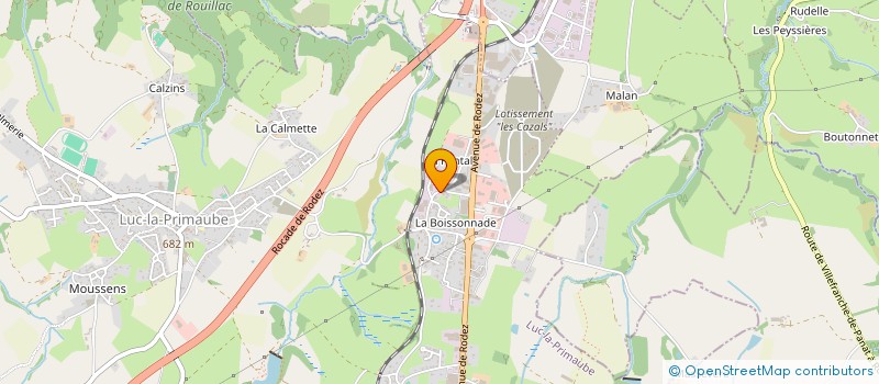 localisation de l'entreprise KERQUIMIN  LUC-LA-PRIMAUBE