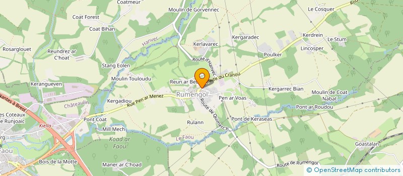 localisation de l'entreprise KERREC CREIS  ROSNOEN