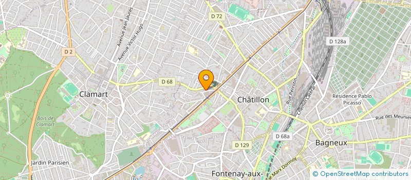 localisation de l'entreprise KERREOS à CHATILLON