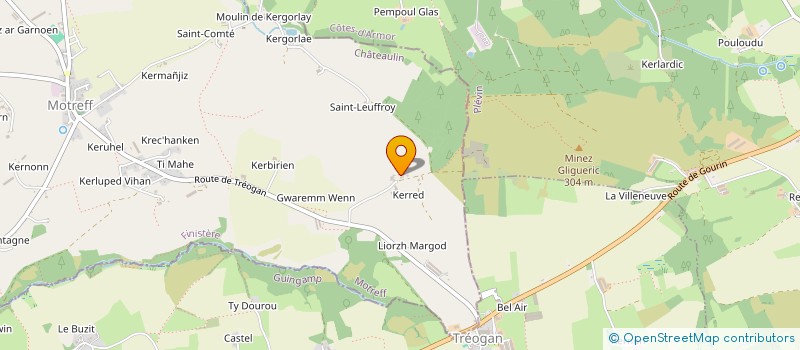 localisation de l'entreprise KERRET  MOTREFF