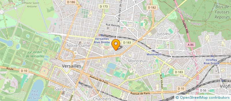 localisation de l'entreprise KERRET IMMOBILIER à VERSAILLES