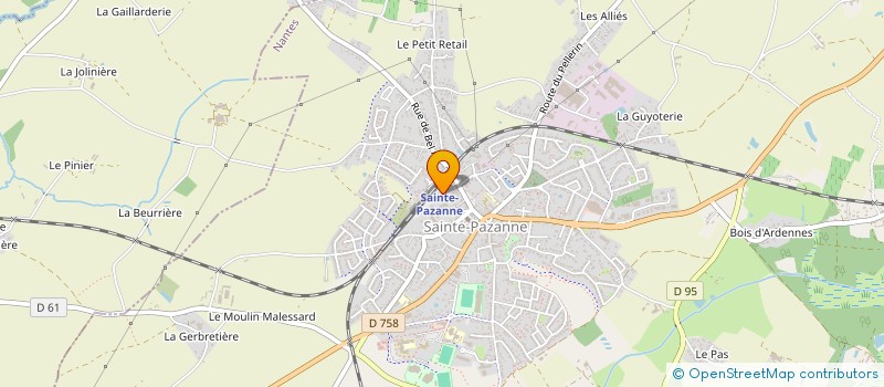 localisation de l'entreprise KERRIAN PRODUCTION à SAINTE-PAZANNE