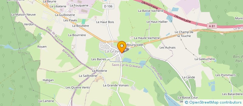 localisation de l'entreprise KERRIGUY  LA GRAVELLE