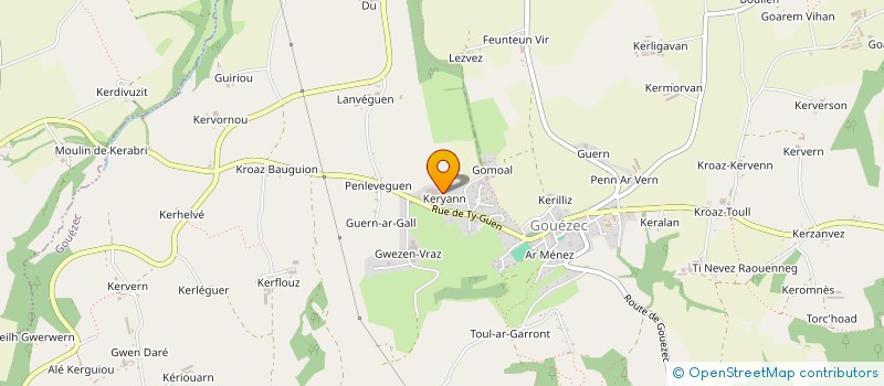 localisation de l'entreprise KERRIOU  GOUEZEC