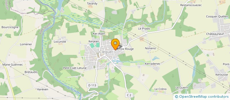 localisation de l'entreprise KERROUS  CLEGUER