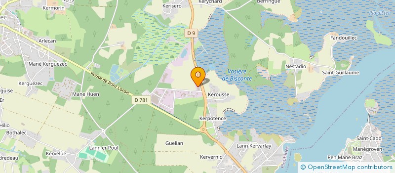 localisation de l'entreprise KERROUS MEUBLES à PLOUHINEC
