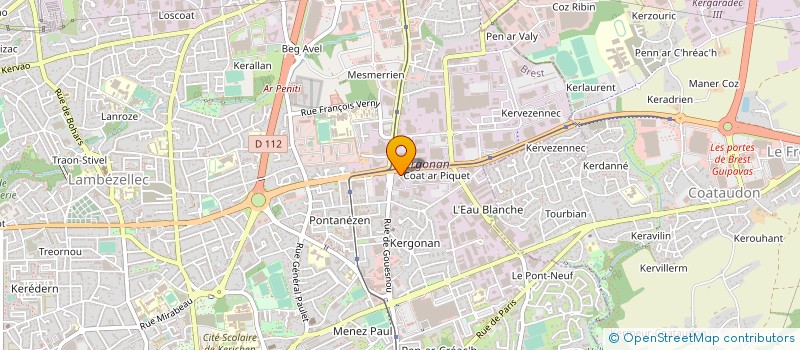 localisation de l'entreprise KERSAINT CARROSSERIE à BREST