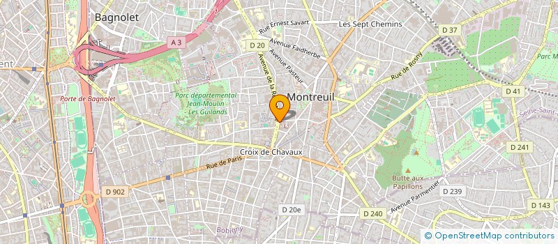 localisation de l'entreprise KERSALL à MONTREUIL