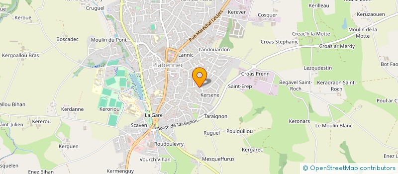 localisation de l'entreprise KERSALOU  PLABENNEC
