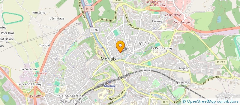 localisation de l'entreprise KERSALUDEN COZ  MORLAIX