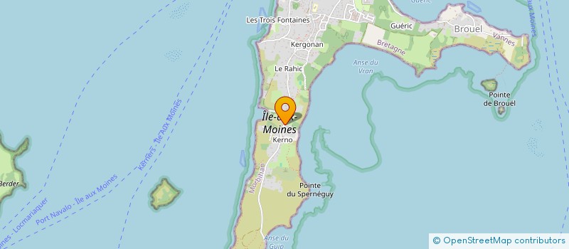 localisation de l'entreprise KERSCOT SAS  ILE-AUX-MOINES