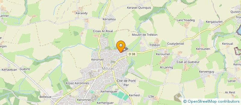 localisation de l'entreprise KERSCULIMMO  MILIZAC-GUIPRONVEL