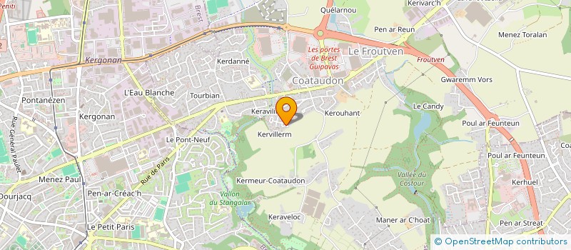 localisation de l'entreprise KERSEIZH  GUIPAVAS