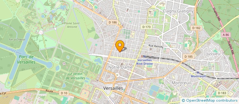 localisation de l'entreprise KERSEL IMMO à VERSAILLES