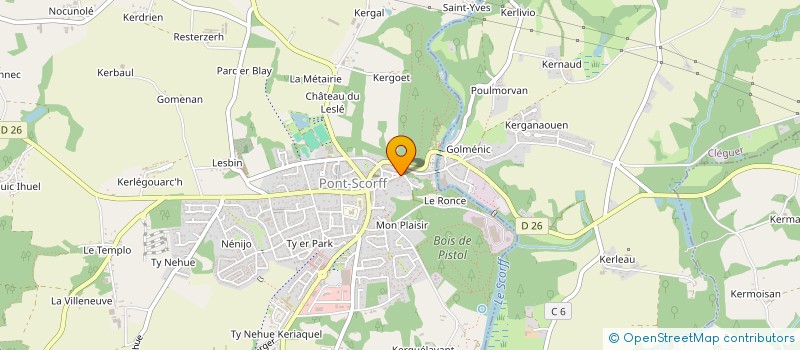 localisation de l'entreprise KERSELLEC  PONT-SCORFF