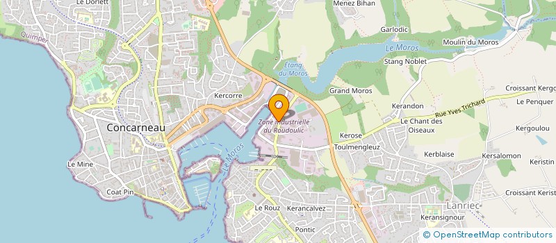 localisation de l'entreprise KERSHIP LORIENT à CONCARNEAU