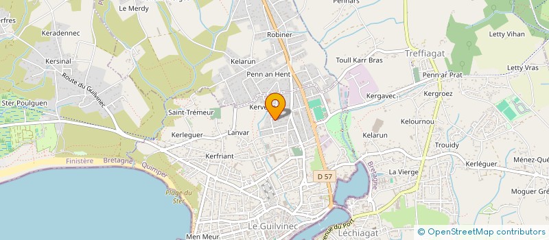 localisation de l'entreprise KERSIVY  GUILVINEC