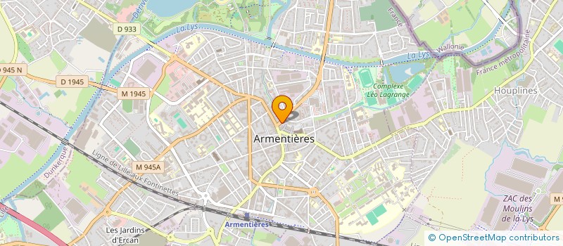 localisation de l'entreprise KERSOAZ à ARMENTIERES
