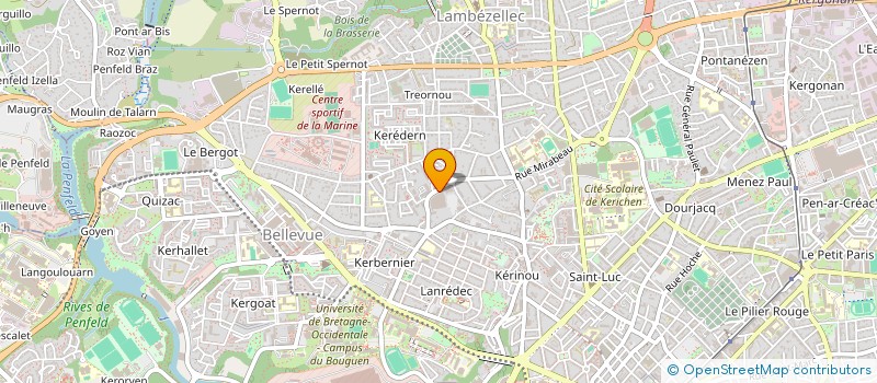 localisation de l'entreprise KERSOM à BREST