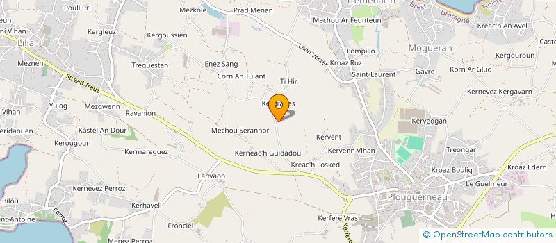 localisation de l'entreprise KERSSAZEL  PLOUGUERNEAU
