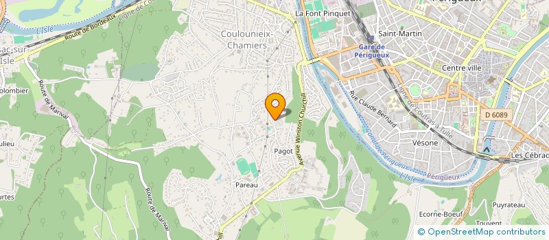 localisation de l'entreprise KERSUAL  COULOUNIEIX CHAMIERS