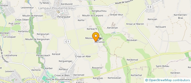 localisation de l'entreprise KERTOLMER  LAMPAUL-PLOUDALMEZEAU