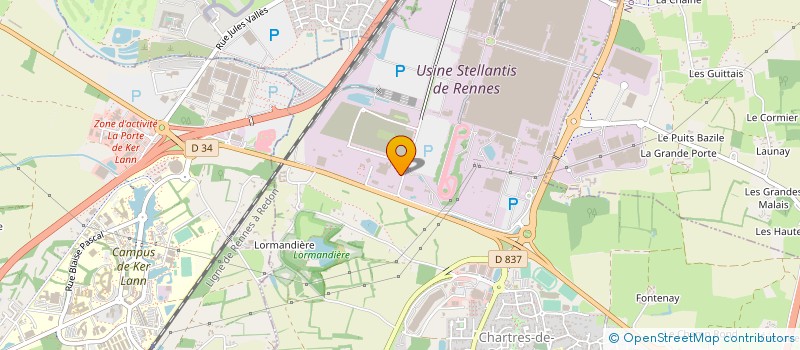 localisation de l'entreprise KERTRUCKS à CHARTRES-DE-BRETAGNE