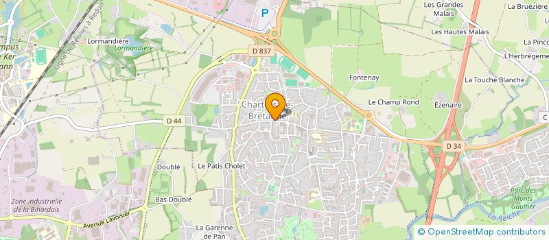 localisation de l'entreprise KERTRUCKS ACADEMY  CHARTRES-DE-BRETAGNE