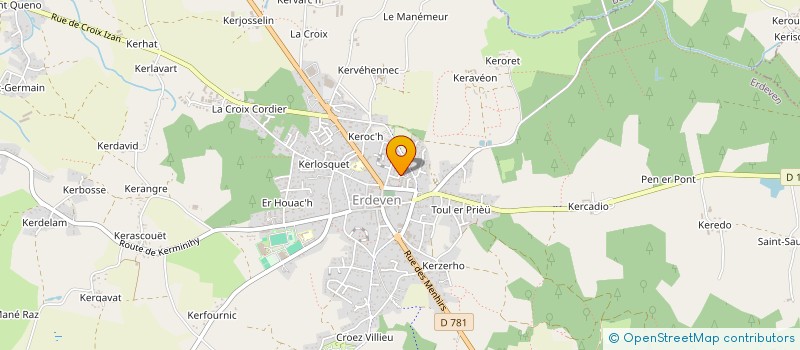 localisation de l'entreprise KERTYMMO  ERDEVEN