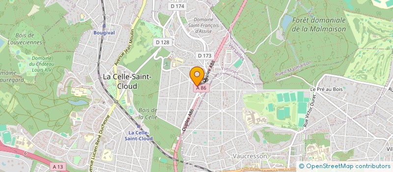 localisation de l'entreprise KERUMAN  LA CELLE-SAINT-CLOUD