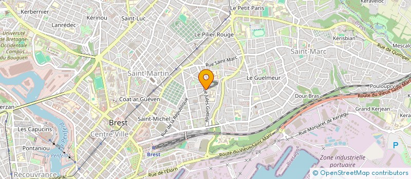 localisation de l'entreprise KERUSCUN SANS FRONTIERES à BREST