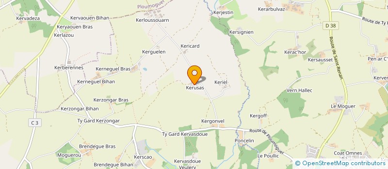 localisation de l'entreprise KERUZAS  LOCMARIA-PLOUZANE