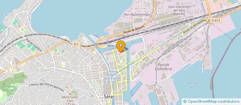 localisation de l'entreprise KERVA  SETE