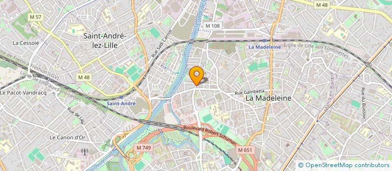 localisation de l'entreprise KERVA à LA MADELEINE