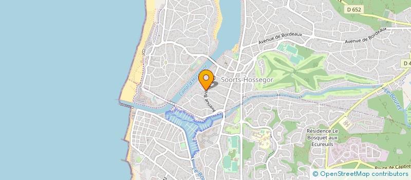 localisation de l'entreprise KERVAGON à SOORTS-HOSSEGOR