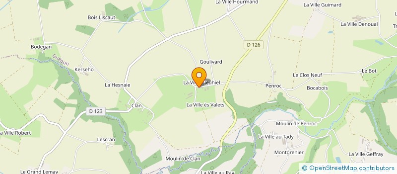 localisation de l'entreprise KERVALLETS à GUEGON