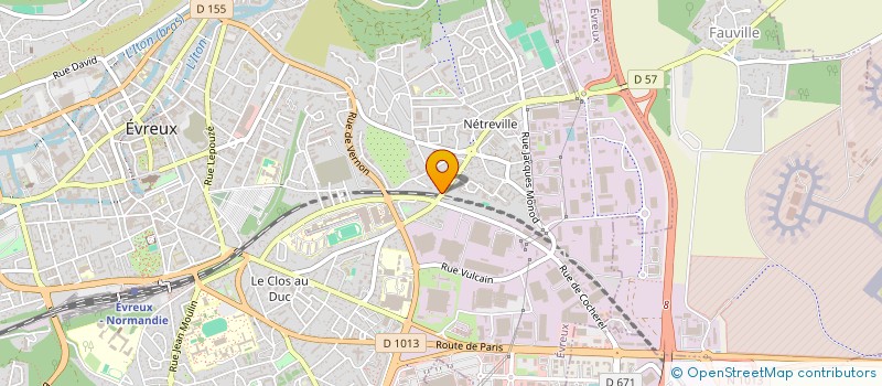 localisation de l'entreprise KERVAN  EVREUX