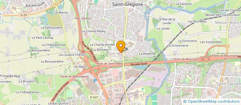 localisation de l'entreprise KERVANNES à SAINT-GREGOIRE
