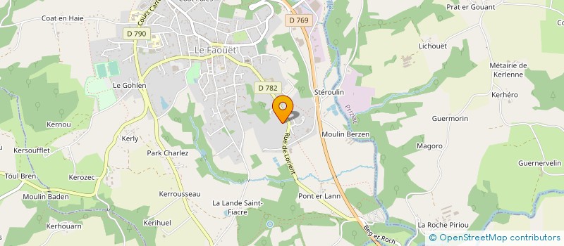 localisation de l'entreprise KERVARIA à LE FAOUET