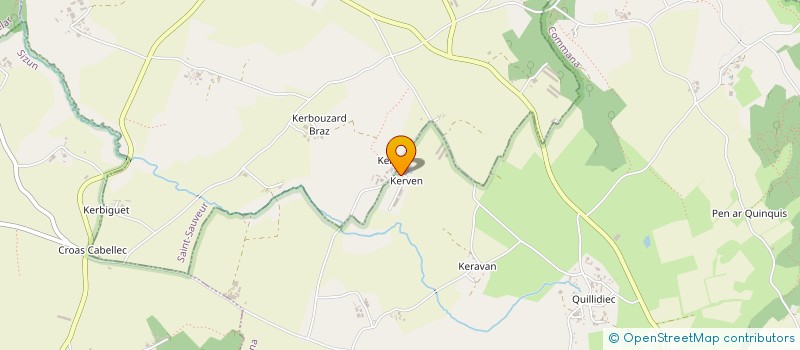 localisation de l'entreprise KERVEEN à COMMANA