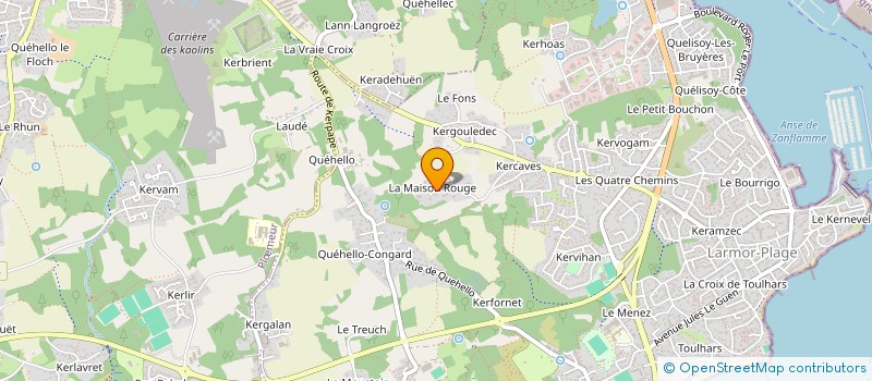 localisation de l'entreprise KERVEGA  LARMOR-PLAGE