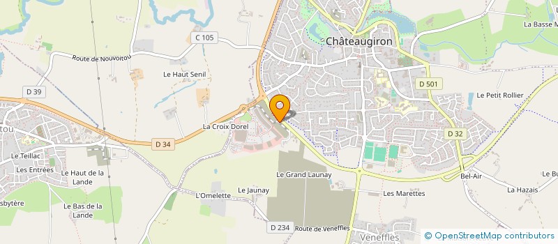 localisation de l'entreprise KERVEL PADEL  CHATEAUGIRON
